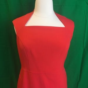 Sz 16 Adrianna Papell Cap Sleeve Dress (dk orange)